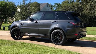 2020 Land Rover Range Rover Sport HST  POV Tour Review And test Drive [upl. by Ahsiemat82]