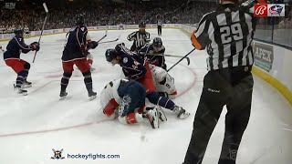 Nick Cousins vs Erik Gudbranson Dec 10 2023 [upl. by Enelhtac]