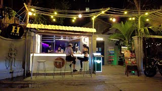 4K Night Walk in Phnom Penh  Street 308 Bassac Lane [upl. by Aiuqet292]