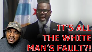 WOKE Mayor Brandon Johnson BLAMES ALL Chicago Problems On Racism In DELUSIONAL Reparations Speech [upl. by Longley194]