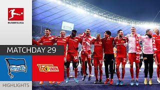 Hertha Berlin  Union Berlin 14  Highlights  Matchday 29 – Bundesliga 202122 [upl. by Cassey]