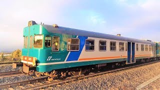 Treno Littorina ALN 668 in avvicinamento alla stazione di OZIERI CHILIVANI  Regionale OLBIA SASSARI [upl. by Jamal]