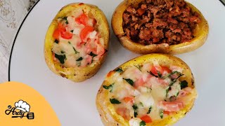 Como hacer papas rellenas papas rellenas al horno [upl. by Rinaldo]