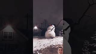 Frosty wants to play snowman horror cursed creepy christmas winter snowman [upl. by Arsuy]