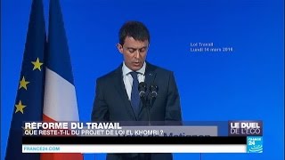 Loi travail  que restetil de la réforme El Khomri [upl. by Ivanah]