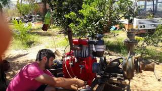 Ligando motor Agrale M790 com corda [upl. by Northway]