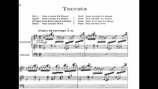 Maurice Duruflé  Toccata  Suite Op5 Score Video [upl. by Aruol]