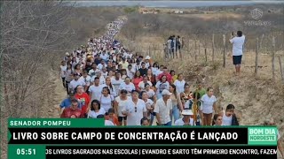 Em Senador Pompeu lançamento de livro sobre campo de concentração da seca e filme Nova Terra [upl. by Seroka125]