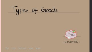 Types of Goodseconomics in Telugu [upl. by Oren]