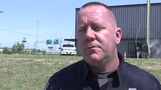 Chief gives update on power lines that caused fire and I85 to shutdown [upl. by Mckeon50]