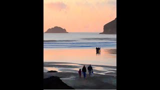 Polzeath beach community Webcam [upl. by Tomasine321]