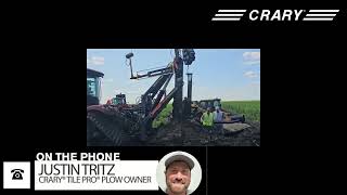 Crary® Tile PRO® Plow Testimonial  Justin Tritz [upl. by Kent]