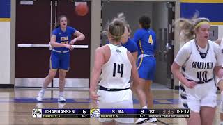 High School Girls Basketball Chanhassen vs St MichaelAlbertville [upl. by Ashwell]