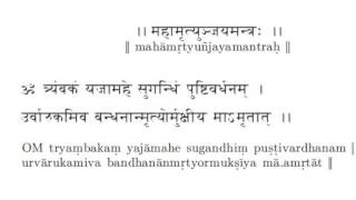 Mahamrityunjaya Mantra japa version ashram morning chanting [upl. by Annahavas323]