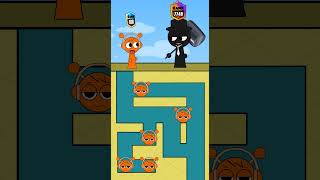 Help Catnap level up rank 9999 to defeat Black in Incredibox Sprunki Game [upl. by Eelik8]