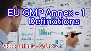 EU GMP Series  Understanding U to Z Terminology [upl. by Laroc]