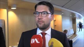 Jimmie Åkesson SD Alliansen föredrar en socialistisk budget 20151014 [upl. by Afrikah]