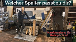 Holzspalter für Einsteiger  Hobbyholzer Kaufberatung  Tipps Brennholz einfach aufarbeiten [upl. by Anhavas]