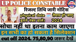 UP POLICE Cut off  up police result  uppolice uppolicebharti uppoliceexamresult [upl. by Sherer]