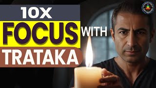 Trataka Meditation to improve eyesight amp build focus  10 minutes Candle Gazing [upl. by Eugenia803]