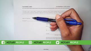 How To Fill Out A Jurat  NotaryPeople [upl. by Polak]