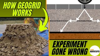 How Geogrid Works  Experimenting with Geogrid to Stabilize Gravel [upl. by Libove]