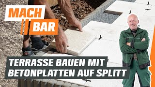 Terrassenplatten verlegen aus Beton  OBI [upl. by Dnallor961]