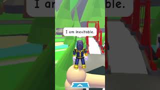 I am inevitable thanos infinitywar avengersendgame adoptmeroblox [upl. by Kerianne]