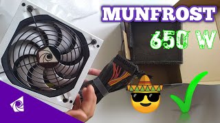 Fuente De Poder MUNFROST 650W CALIDAD PRECIO [upl. by Cohen]