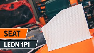 Cum se înlocuiește filtru polen pe SEAT LEON 1P1 TUTORIAL AUTODOC [upl. by Maite]