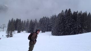 Snowboardabfahrt in Waidring  Steinplatte [upl. by Semadar381]