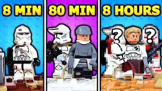 I tried to build Clone Base in LEGO  8 min vs 80 min vs 8 hours [upl. by Lehcear535]