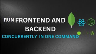 Run frontend and backend in one command  Concurrently [upl. by Wallace490]