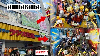 Discover the Cheapest Anime Figure Stores in Akihabara Part 1 [upl. by Airdnaxela512]