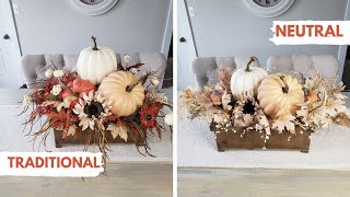 DIY Fall Centerpieces  Fall Centerpiece Ideas DIY  Fall Table Centerpiece Ideas  Save Money [upl. by Griswold]