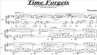 Yiruma  Time Forgets piano score [upl. by Cathleen]