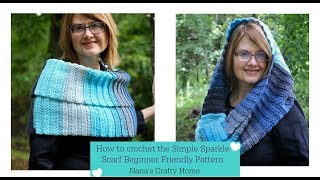 How to Crochet the Simple Sparkle Scarf a Beginner Friendly Pattern [upl. by Cyprian]