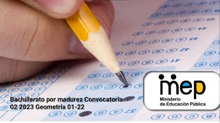 Bachillerato por madurez Convocatoria 02 2023 Geometría 0122 [upl. by Ademordna776]