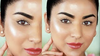 Easy 3Step GlowingDewy Makeup Tutorial No Highlighter [upl. by Eronaele]