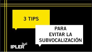 3 Tips para evitar la subvocalización [upl. by Ainitsirc624]