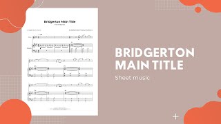 Bridgerton  Oboe Sheet Music [upl. by Esom]