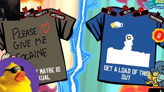 Quackitys Chat Designs TShirts in Jackbox Party Pack [upl. by Harmonia790]