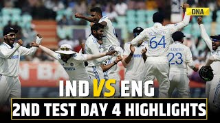 IND vs ENG 2nd Test Day 4 Highlights India Beat England By 106 Runs In Vizag Level Series 11 [upl. by Easter]