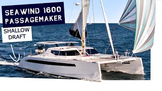 TEST SAILING the Seawind 1600 Passagemaker Catamaran [upl. by Butta201]