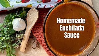 Homemade Enchilada Sauce Recipe 3 [upl. by Nanaek]