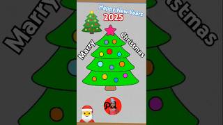 How to Draw Christmas Tree 🎄 for Kids marrychristmas christmastree christmas drawing [upl. by Karmen]