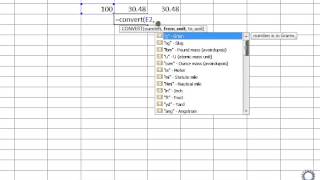 Convert feet into metres with excel [upl. by Newol]