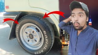 Car Ke Liye New Tyres Le Li 😍 [upl. by Eonak]