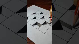 How to draw 3d drawing illusion art shorts short shortsfeed ytshorts drawing [upl. by Tompkins]