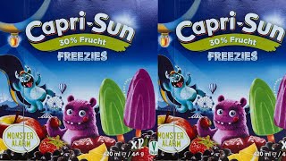 ASMR NEW Capri Sun Freeze ICE CREAM Monster Unboxing New Flavors Apple Lemon amp Multifruit 🍎🍋🍒 [upl. by Heidy]